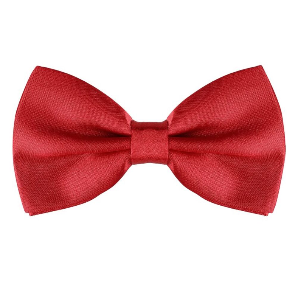 Pre-tied Solid Adjustable Bowtie Classic Tuxedo Wedding Bow Ties Maroon